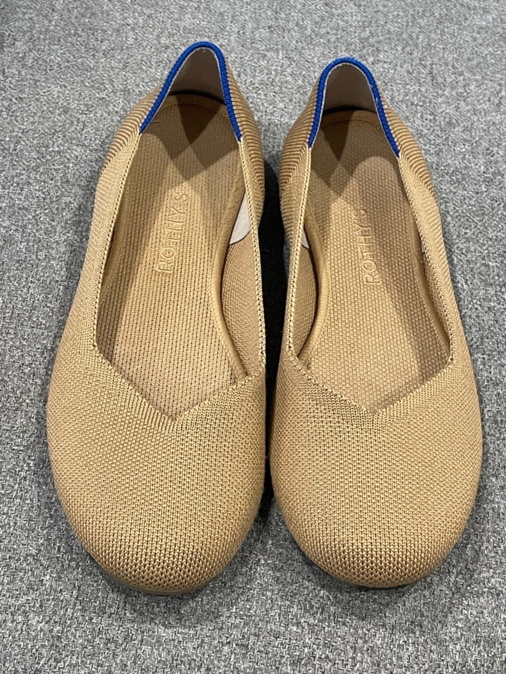 Rothy’s The Flat In Portabello Brown Ballet Shoes - Picture 2 of 4